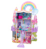 KidKraft Rainbow Dreamers Unicorn Mermaid Wooden Dollhouse with 15 Accessories