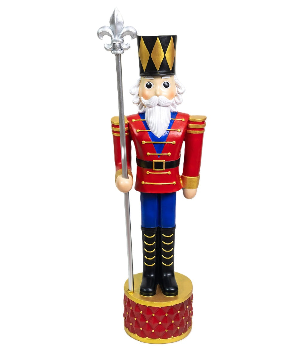 Holiday Living 3.2-FT Freestanding Traditional (Red) Nutcracker Holiday Decoration