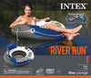 Intex River Run 1 Inflatable 53-inch Floating Lake Tube Blue (4-Pack)