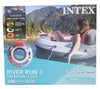 Intex Red River Run 1 Fire Edition Sport Lounge, Inflatable Water Float, 53" Diameter 6 Pack