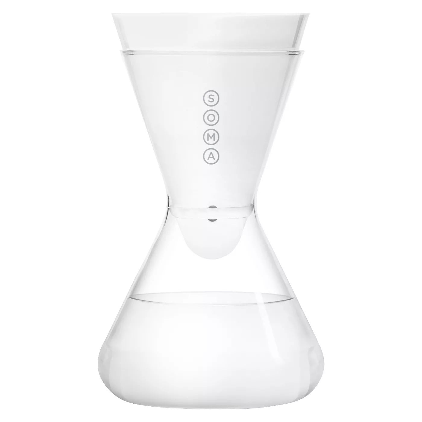 Soma Sustainable Water Filter Carafe 6-Cup Capacity, White