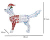 Home Accents Holiday 4ft Iridescent Twist LED Dog in Santa Suit