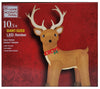 10.5 ft Pre-Lit LED Giant-Sized Fuzzy Standing Reindeer Christmas Inflatable