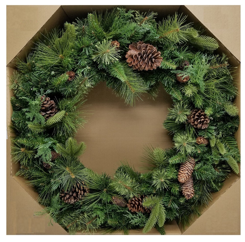 32" Wreath Dual Color LED Pre-Lit Battery Operated