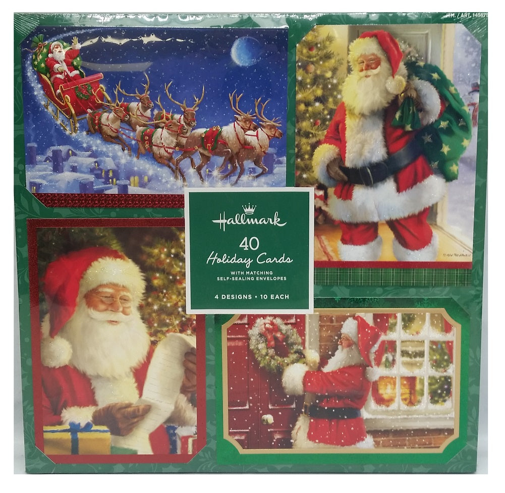 Hallmark 40-Count Traditional Holiday Christmas Cards with Envelopes