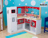 New Kidkraft Wooden Red Corner Kitchen