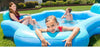 Intex Inflatable 2-Seat Swim Center Family Lounge Pool 105" X 105" X 26"