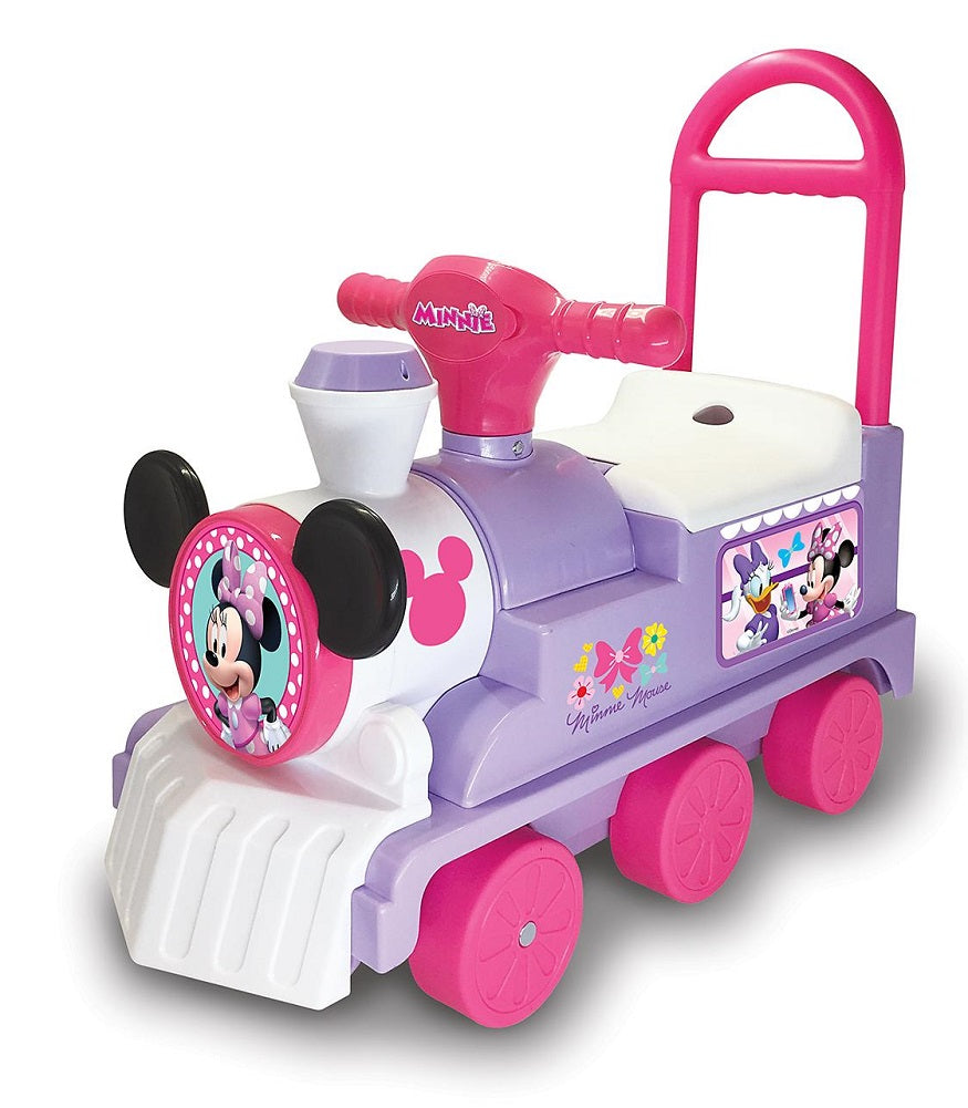 Kiddieland Disney Minnie Lights N' Sounds 4-in-1 Activity Train Ride-On