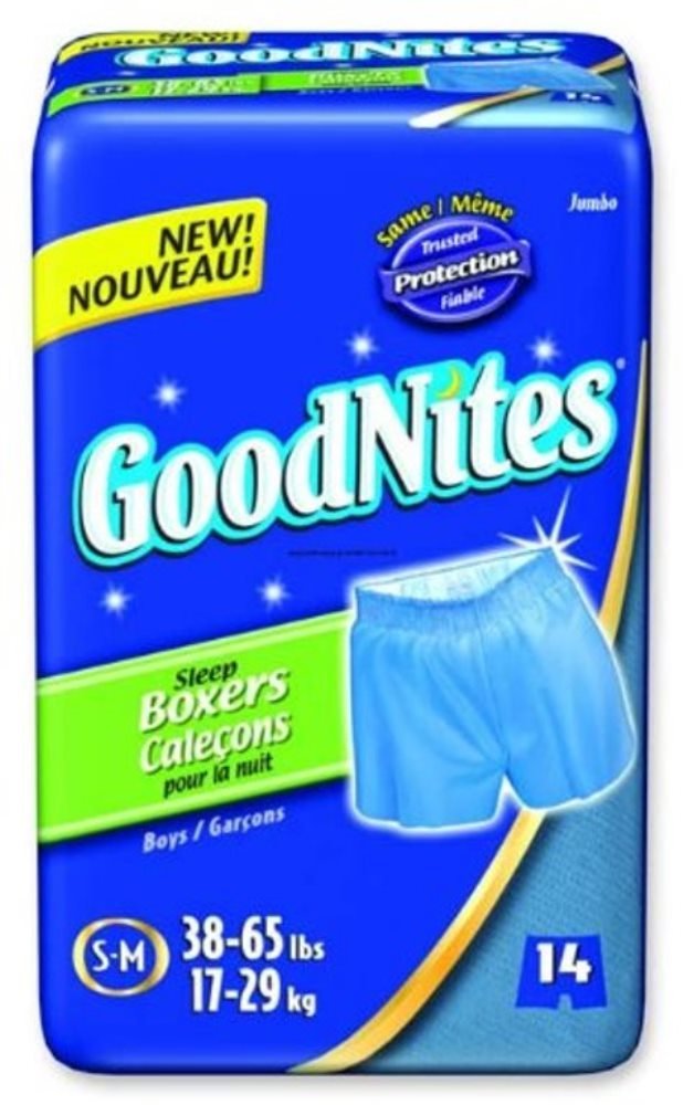 GOODNITES SLEEP BOXER, BOYS, LG/XL, 60-110 LBS, 44/CS, KIC21902