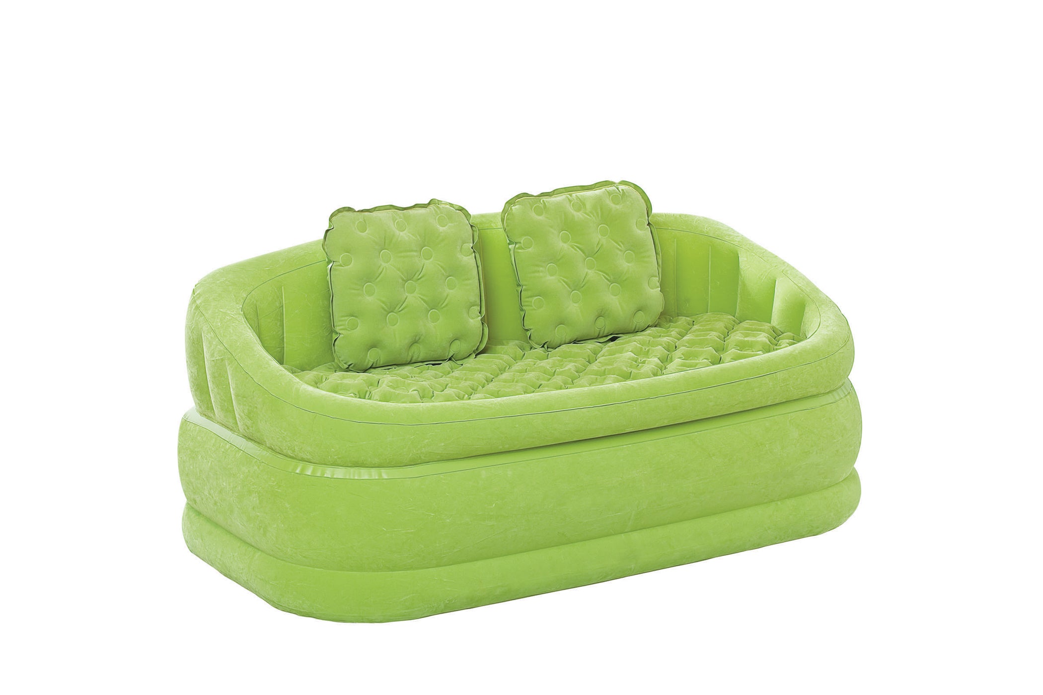 Intex Inflatable Green Cafe Loveseat 2 Inflatable Pillows