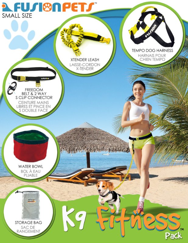 Fusion Pets K9 Hands Free Fitness Pack, 10 to 30-Pound