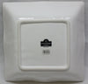 10 Strawberry Street Boca 12" Embossed Square Bowl, White