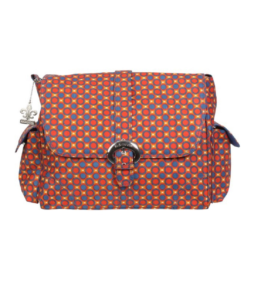 Kalencom Messenger Buckle Diaper Bag, Cassandra Dots, Matte Coated