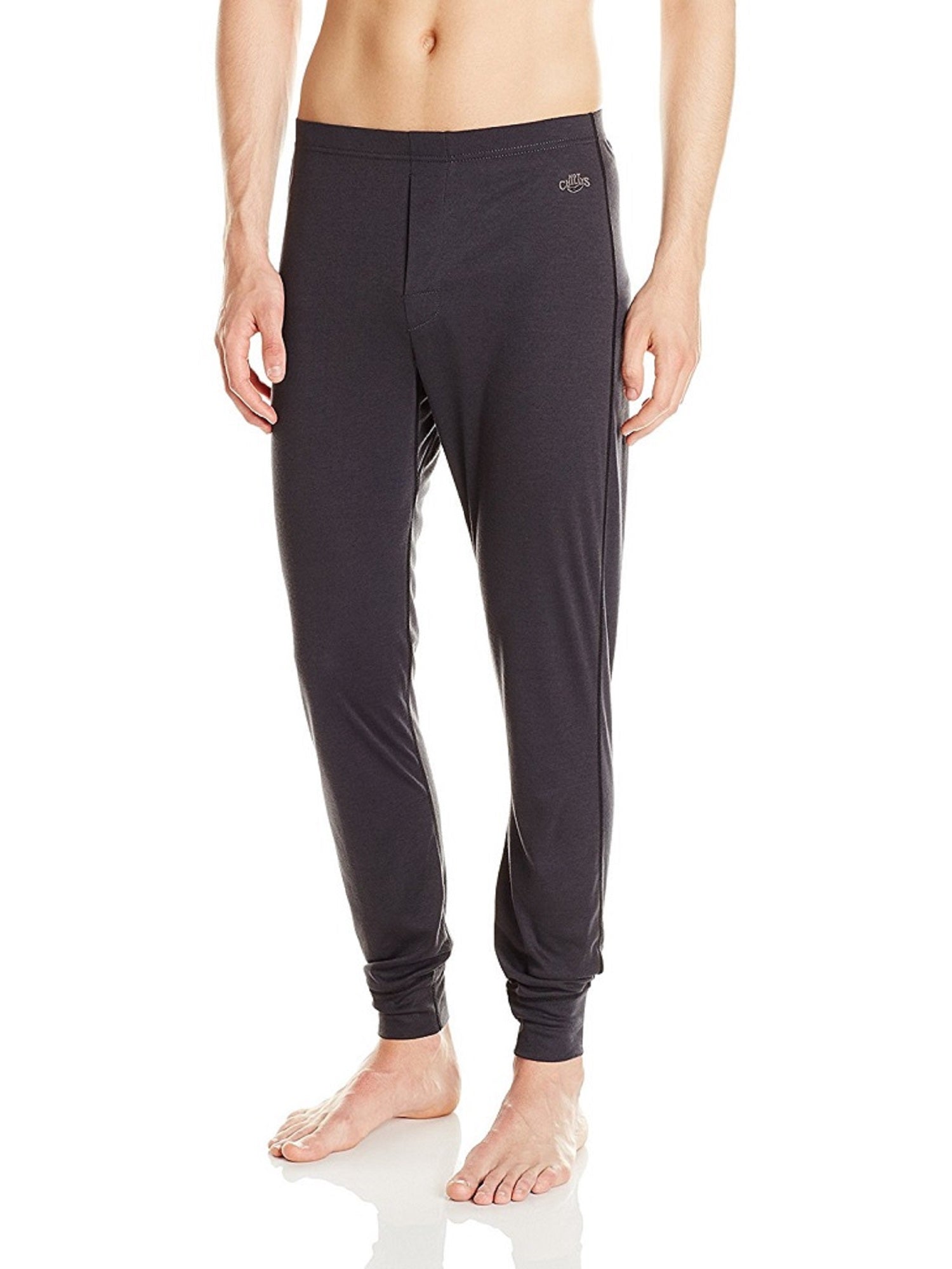 Hot Chillys Men Geo Pro Fly Bottom Black Heather Large