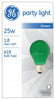 25-Watt GREEN Party Light A19 Bulb Type (2-Pack)