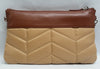 Handbag Butler Quilted Nylon 2-in-1 Bag with Cell Phone Charger, Khaki