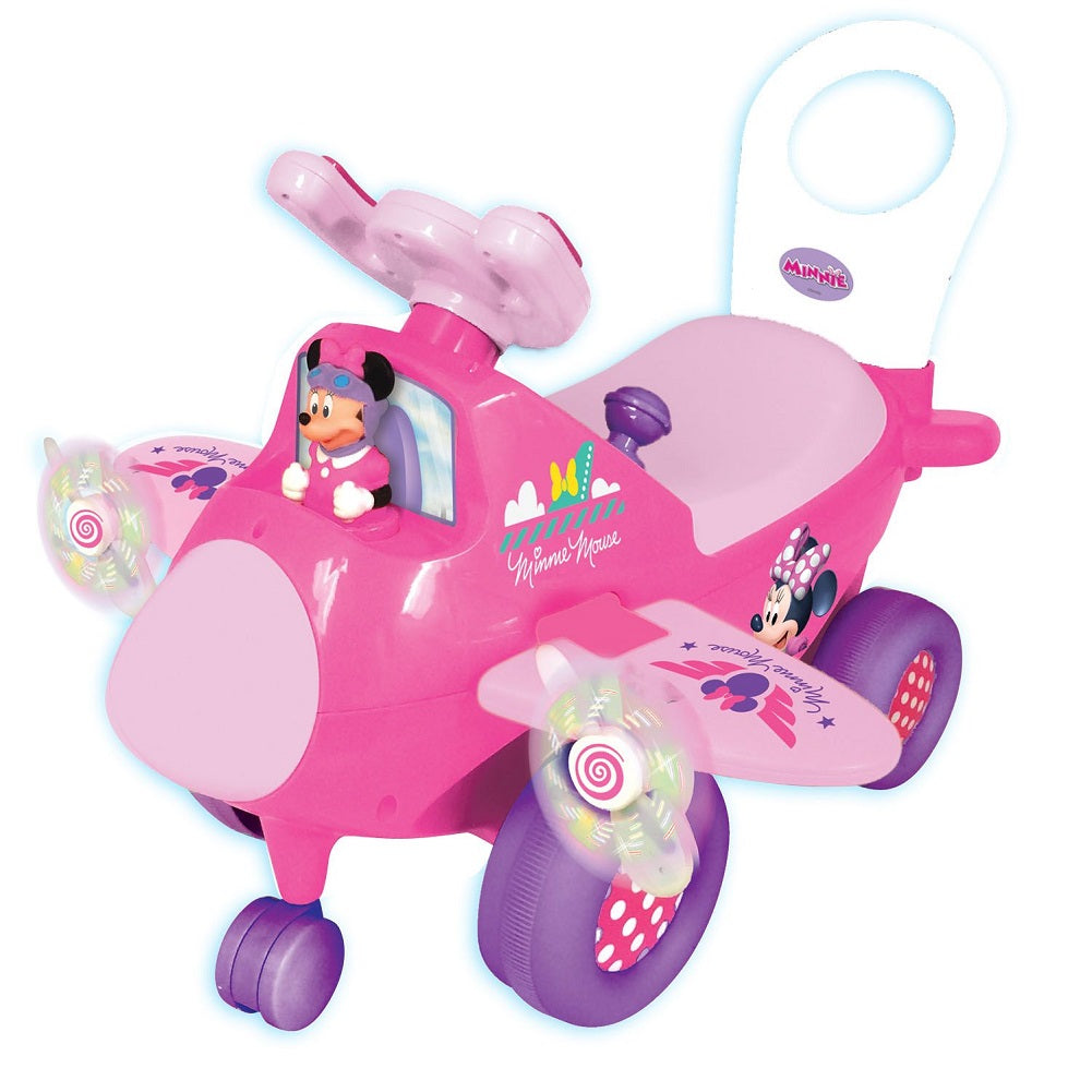 Kiddieland Disney Minnie Mouse Light and Sound Airplane Ride-On