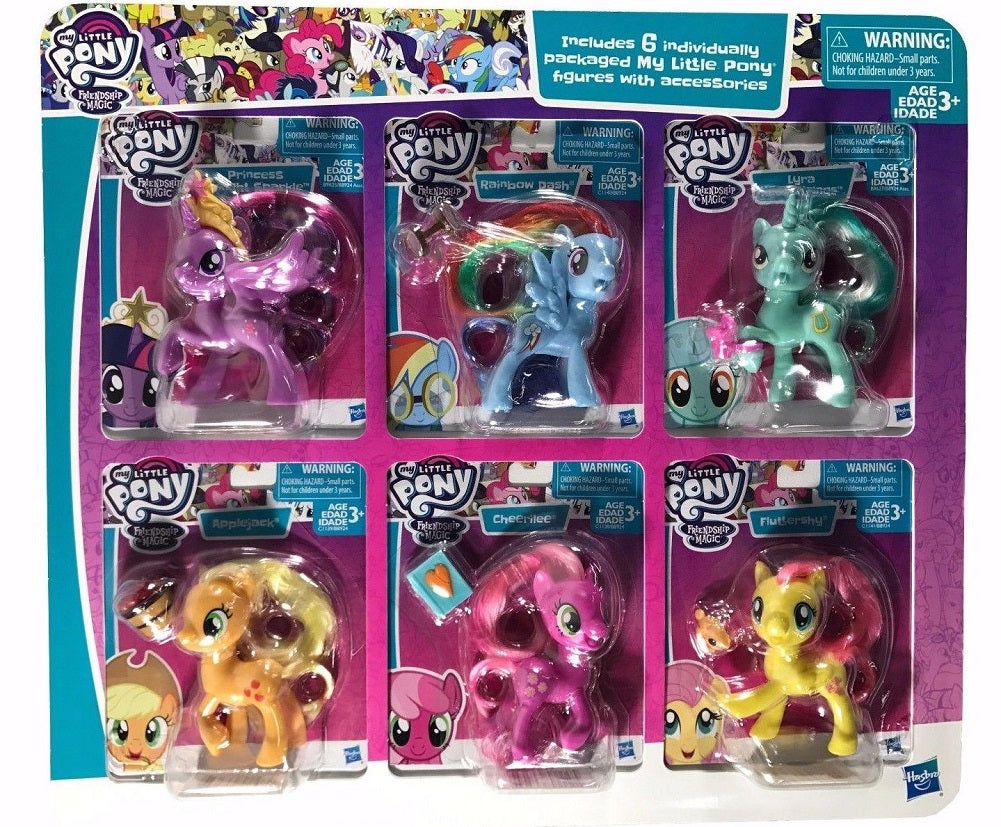 My Little Pony Friendship Magic 6 Individually Packaged Figures with Accessories