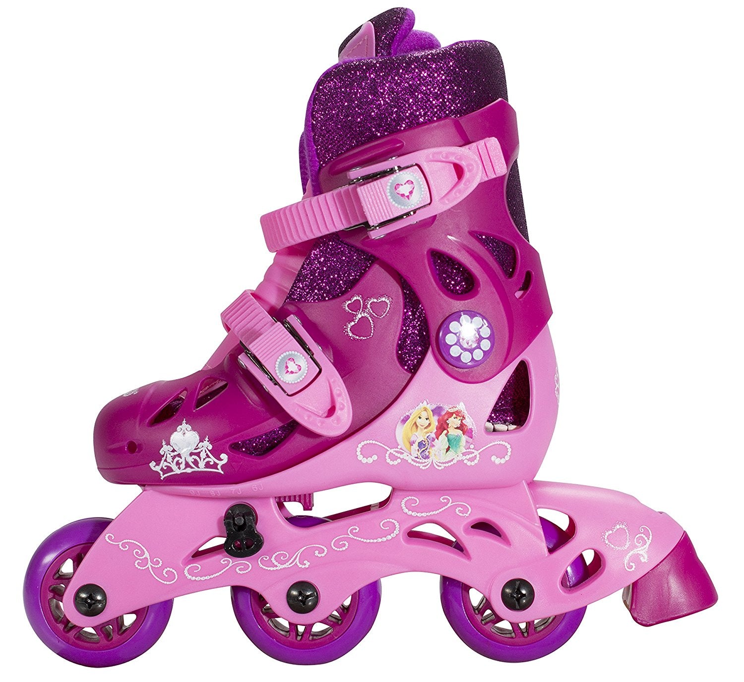 Disney Princess Adjustable 2-in-1 Glitter Trainer Skates