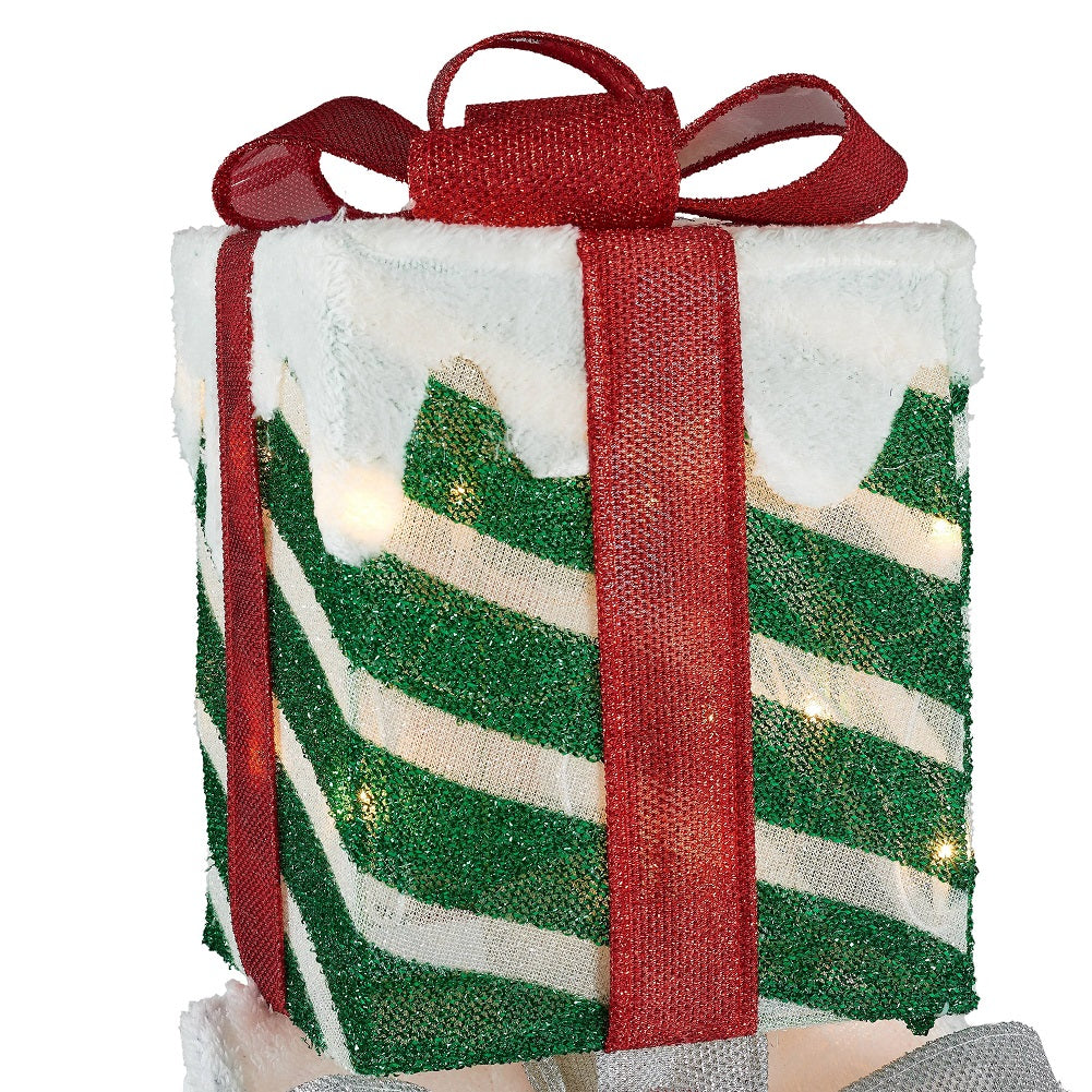 Holiday Time LightUp Stacked Gift Boxes Outdoor Christmas Décor, 42 i