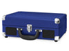 Portable Victrola Suitcase Record Player w/ Bluetooth & 3 Speed Turntable Cobalt Blue