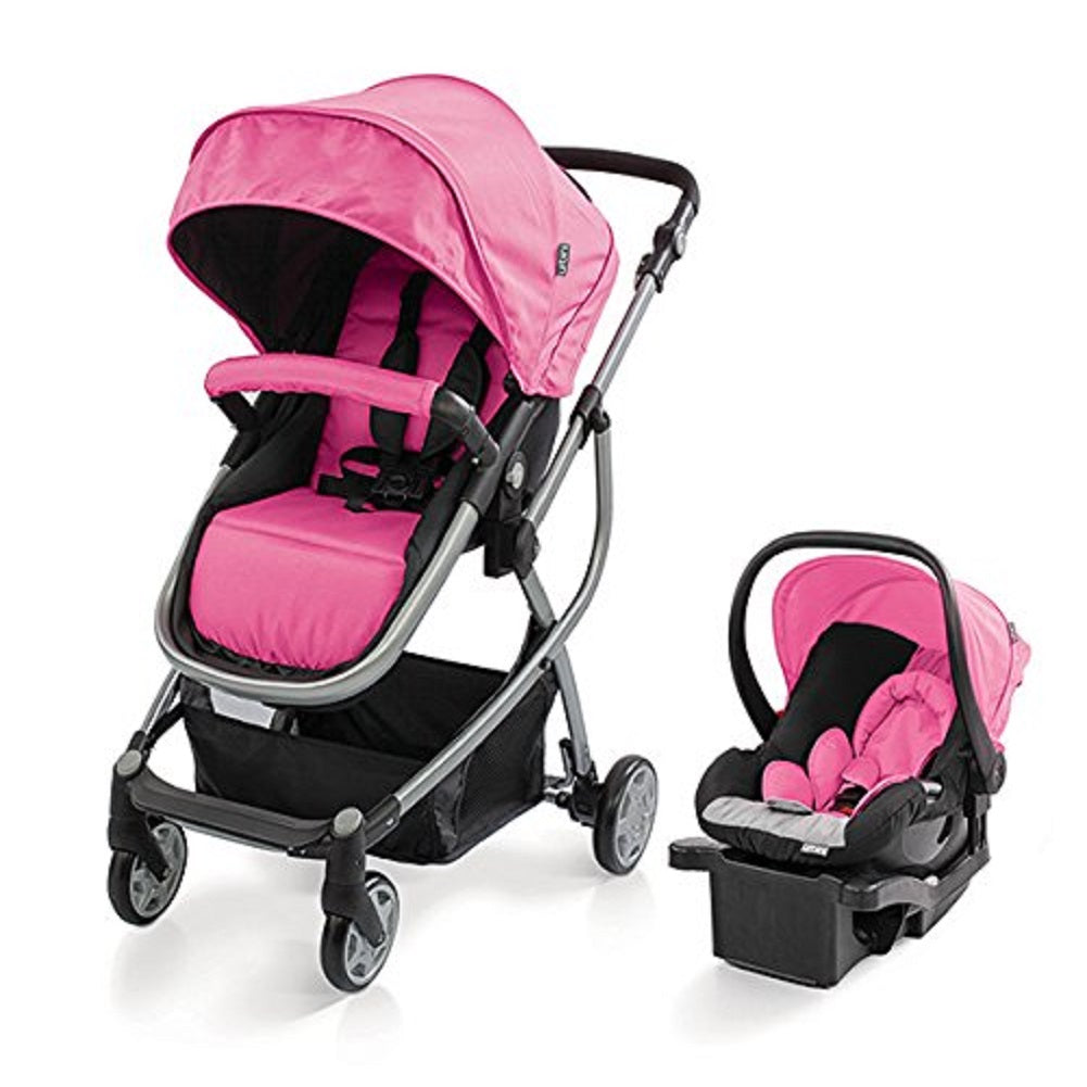 Urbini Omni 3-in-1 Versatile Travel System, Pink