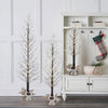 Member's Mark Set of 3 Winter Trees Pre-Lit with Warm White Wire Lights