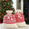CG Hunter Jumbo Holiday Gift Bags Red/Cream 27 in X 36 in 2-Pieces