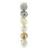 CG Hunter Holiday 6-Piece Shatter Resistant 6-inch Ornaments Gold/Silver/Cream