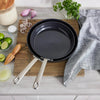 GreenPan 2-piece Craft Noire Ceramic Nonstick 8in and 10in Frypan Set Black