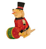 Home Accents Holiday 3-FT Yuletide Lane LED Golden Retriever with Drum