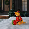 Home Accents Holiday 3-FT Yuletide Lane LED Golden Retriever with Drum