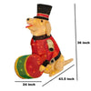Home Accents Holiday 3-FT Yuletide Lane LED Golden Retriever with Drum
