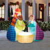 Airblown Inflatable 6FT Wide Merry and Bright Nativity Scene Holiday Decoration