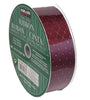 Kirkland Wire Edged Purple Diamond Pattern with Gold Ribbon 50 yrd x 1.5 in