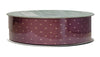 Kirkland Wire Edged Purple Diamond Pattern with Gold Ribbon 50 yrd x 1.5 in