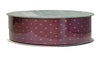 Kirkland Wire Edged Purple Diamond Pattern with Gold Ribbon 50 yrd x 1.5 in
