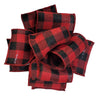 Wire Edged Red and Black Plaid Ribbon 50 Yards x 2.5 inches