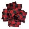 3-Rolls Kirkland Signature Wire Edged Red and Black Plaid Ribbon 50 Yd x 2.5 in
