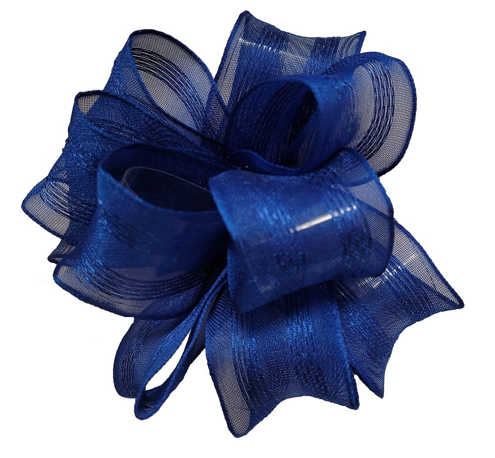 Blue Book Ribbon Shell 3-Pack Kirkland Signature Wire Edged Sheer Blue Stripped Ribbon 50 yar ...