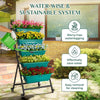 5-Tier Steel Vertical Raised Garden Bed Green