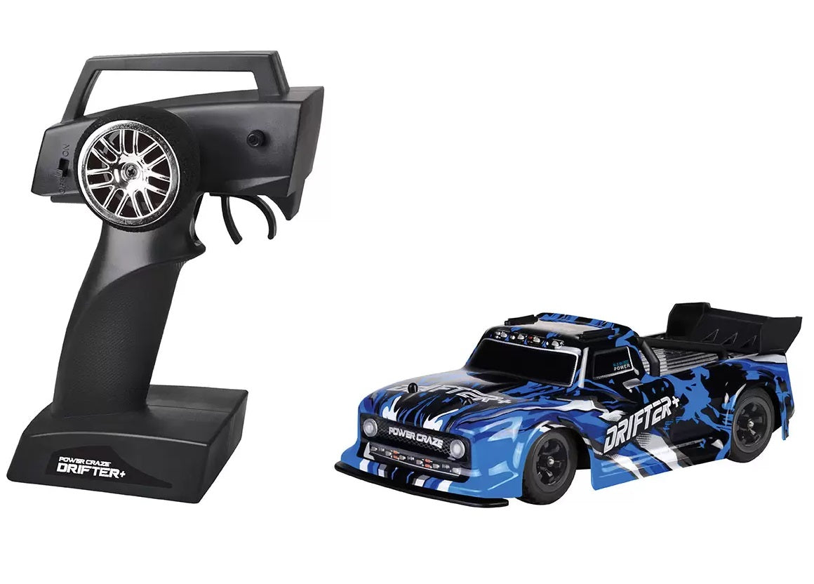 Power Craze Drifter And Performance Drifting RC Vehicle 1 28 Scale Blu power-craze-drifter-and-performance-drifting-rc-vehicle-1-28-scale-blu