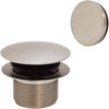 Westbrass 493144HRHBJ-07 Semi-Exposed Tip-Toe Bath Waste Assembly with Overflow Elbow Ball Joint, Illusionary Faceplate and SCH. 40 ABS Fittings, Satin Nickel