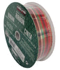 Kirkland Signature Wire Edged Holiday Plaid Ribbon 50 yards X 1.5 inches