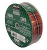 3-Pack Kirkland Wire Edged Red, Black Plaid with Silver Ribbon 50 yards X 1.5 inches