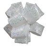Kirkland Wire Edged White Sheer Ribbon with Glitter Accents 50 yd X 1.5 in