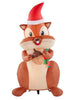 Holiday Time Inflatable Nom Nom Chipmunk with Acorn 6.5 feet