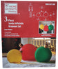 Gemmy 3-Piece Jumbo Inflatable Ornament Set 30", 24" & 18" Holiday Inflatable