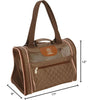 Sherpa Backpack Dog Cat Pet Carrier Medium, Brown and Pink 10238
