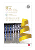 GE Color Choice 20-Count Dual Color 100 LED Ice Crystal Icicle Lights Blue/White
